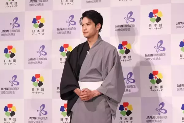 「森崎ウィンが浴衣姿で登壇！『日本語パートナーズ』アンバサダー就任記者発表会」の画像