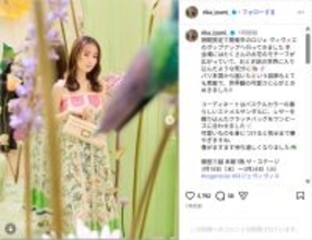 泉里香、華やかなノースリワンピ姿に反響！「めっちゃかわいい」「妖精かと思いました」