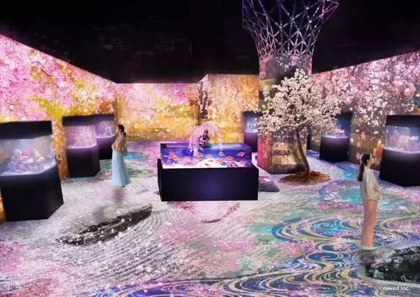 「マクセル アクアパーク品川、海の生きものたちと幻想的なお花見を楽しめる「SAKURA AQUARIUM by NAKED」3月4日より開催！」の画像