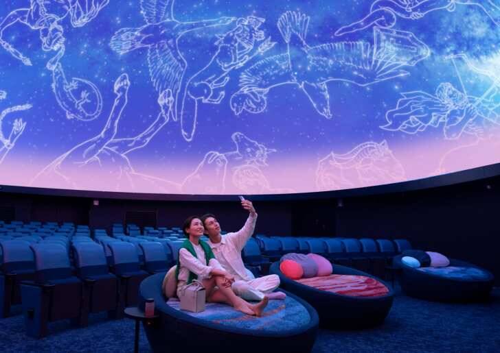 コニカミノルタプラネタリウム、夏の星座や天の川が輝く特別映像「七夕ウェルカムドーム」6月6日より開催！