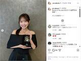「FRUITS ZIPPER櫻井優衣、美デコルテ全開の黒ドレス姿公開！「本当に綺麗！」「新鮮！」」の画像1