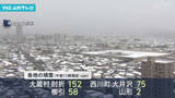 「大雪の元日に　夕方にかけて交通障害、落雪に注意を」の画像1