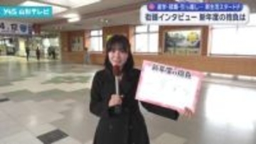 新年度スタート　街頭インタビュー　新年度の抱負は