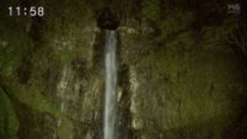 【山形】県内随一の直瀑「玉簾の滝」ライトアップ