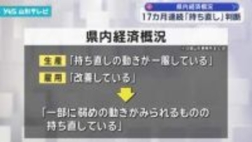 県内金融経済概況 17カ月連続で「持ち直している」日本銀行山形事務所