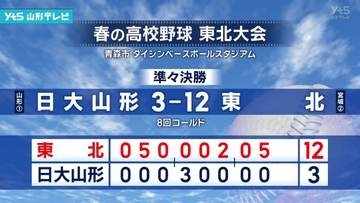 春の高校野球東北大会 県勢2校は準々決勝で敗退