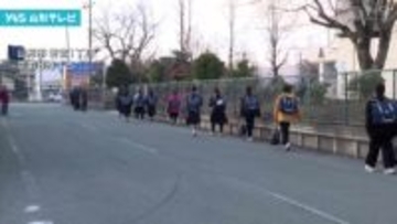 きのうクマが現れた山形市の中学校 警戒続く