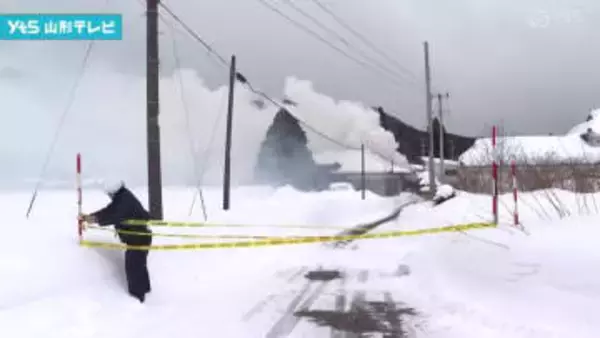 酒田市で火災　物置小屋が焼ける