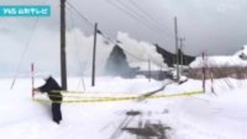 酒田市で火災　物置小屋が焼ける