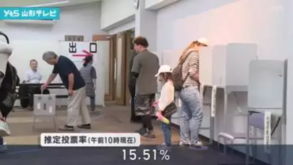 最上町長選挙　投票進む
