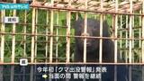 「今年初のクマ出没警報発表 市街地での目撃が相次ぐ」の画像1