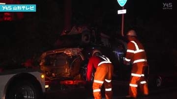 軽乗用車がのり面に衝突 74歳の男性が死亡