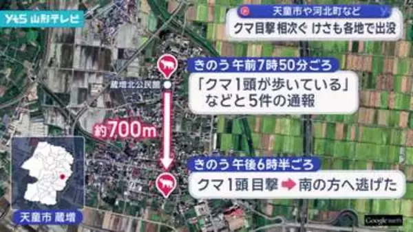 クマの目撃情報相次ぐ けさも各地で出没