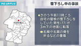 「雪下ろしで転落事故 70代男性が骨折の重傷」の画像1