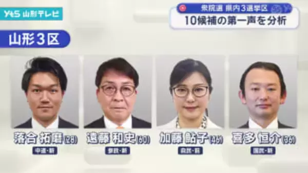 衆院選 県内3選挙区 第一声を分析『山形3区』