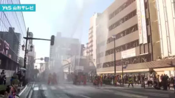 防火、安全への誓い新たに　山形市消防出初式