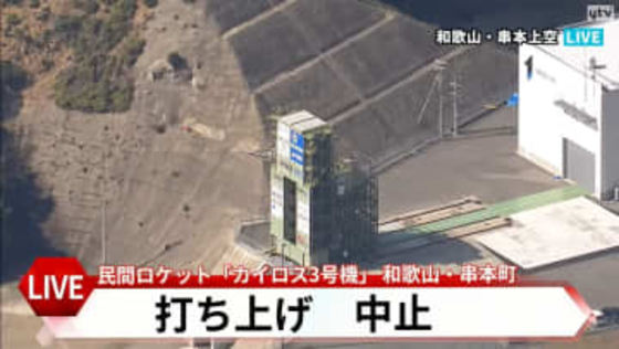 【中止】民間ロケット「カイロス3号機」打ち上げは中止。天候分析を行った結果
