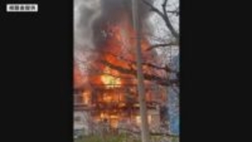 【速報】住宅火災で隣の住宅にも延焼か　住人の70代男性がやけどをして病院に搬送　京都・長岡京市