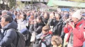 「子どもが健やかに成長してくれたら」節分の大阪天満宮に1000人　恵方巻丸かぶりで無病息災を祈願