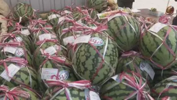 例年より甘くて大きい！兵庫・豊岡市で「スイカまつり」販売や大食い大会で“神鍋スイカ”をアピール