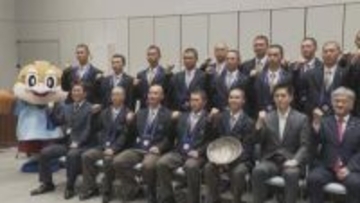 センバツ高校野球優勝・大阪桐蔭高校　大阪府を表敬訪問「春夏連覇を目指して」吉村洋文知事