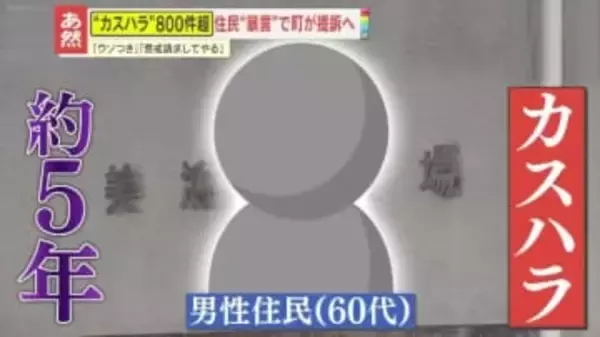 【前代未聞】カスハラ800件超！町が男性住民(60代)提訴へ　深刻化する“過剰なクレーム”「刑事罰や損害賠償請求になることも」