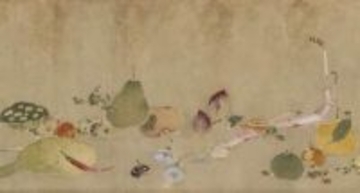 伊藤若冲（じゃくちゅう）の絵巻「果蔬図巻（かそずかん）」 絵の具の元素を詳細分析 独特の筆遣い浮かび上がる 奈良文化財研究所など