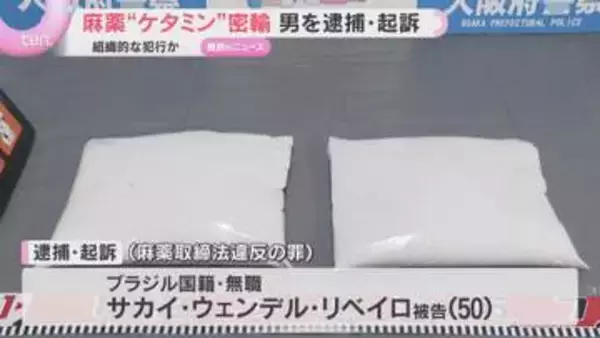「“美術品・骨董品”装い麻薬「ケタミン」5キロ超を密輸した疑い　ブラジル国籍の無職の男を逮捕・起訴」の画像