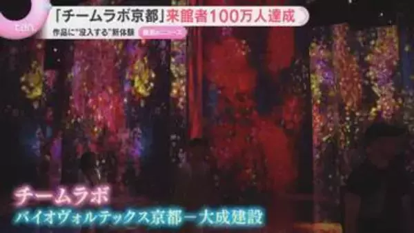「心も体も没入できる」来館者数100万人達成「チームラボ京都」没入型の新感覚アート体験の美術館　京都