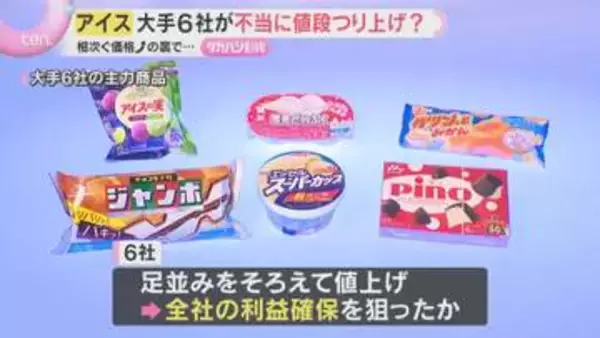 「ショックです」アイスクリームの価格でカルテルの疑い　大手6社に公正取引委員会が立ち入り調査