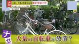 「【放置】駐輪禁止の看板を完全無視！公園に大量の放置自転車　“無料”狙いのルール違反の実態」の画像1