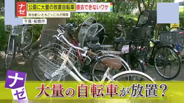 【放置】駐輪禁止の看板を完全無視！公園に大量の放置自転車　“無料”狙いのルール違反の実態