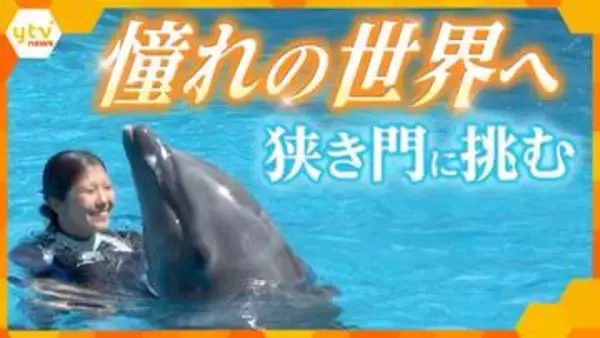 【奮闘】倍率100倍の超難関！憧れのイルカトレーナーを目指す専門学生　夢と現実…憧れの世界への第一歩に密着