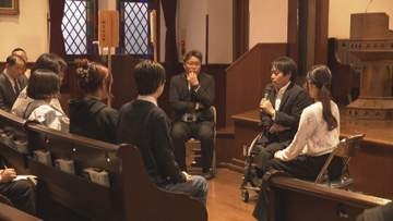 「生かされた。人は1人では生きていけない」事故で両脚を切断した負傷者が講演　JR脱線事故21年