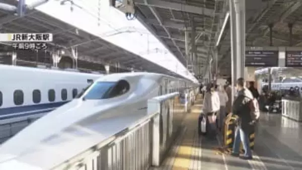 「じいじばあばに会いに行きます」年末年始の帰省ラッシュ始まる　博多方面への新幹線は午前中ほぼ満席