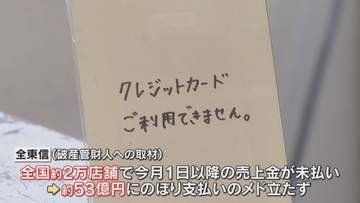 クレカ決済代行「全東信」破産ショック　未払い加盟店約2万店53億…支払い見込み立たず
