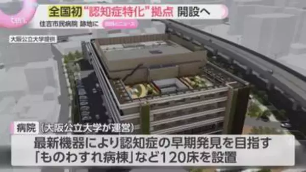 全国初”認知症特化”拠点 大阪で開設へ 「研究」「病院」「介護」機能が一か所に　住吉市民病院の跡地