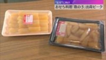 今年もあとひと月余り…おせち料理「数の子」出荷ピーク　ニシンの卵の薄い皮を手作業で剥がし選別