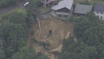 「崖崩れが起きている」住宅地の一部が約40メートルにわたり崩落　周辺では断水や停電　滋賀・甲賀市