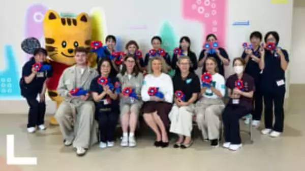 【万博】「優しさをバトンし届けたい」バルト館に寄せられた『ミャクミャク』のぬいぐるみ、大阪母子医療センターに寄贈　5月に盗難被害