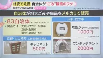 【詳しく】全国83自治体がフリマアプリで資源ゴミを販売　炊飯器1000円など…背景に何が