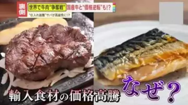 【異変】世界で“牛肉争奪戦” 輸入牛は国産牛と価格逆転も？｢庶民の魚｣サバは“高級魚”に？高騰する背景は