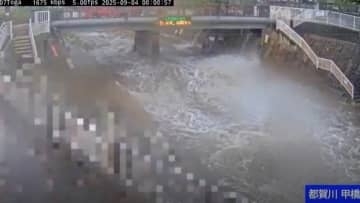 【速報】増水した河川に取り残された50代女性を救助　神戸市灘区・都賀川