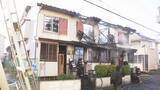 「【映像】木造2階建てアパートが全焼する火災　隣の民家にも燃え広がる　奈良市」の画像1