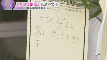 「パンダに会いたい」「元気で暮らして」アドベンチャーワールドで七夕のイベント　和歌山・白浜町