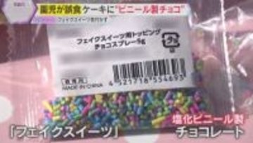 クリスマスケーキに“ビニール製チョコ”使用　園児ら137人誤食　”フェイクスイーツ”を園が誤発注