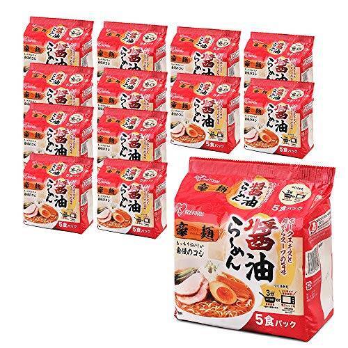 アイリスオーヤマ 豪麺 醤油らーめん 5食×12袋セット