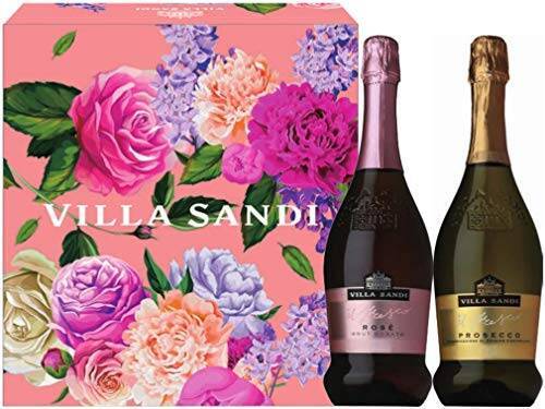 【Amazon.co.jp限定】 シャンパンより売れているイタリア最高峰スパークリング ヴィッラ サンディ ワインギフトセット [ 750ml×2 ] [ギフトBox入り]