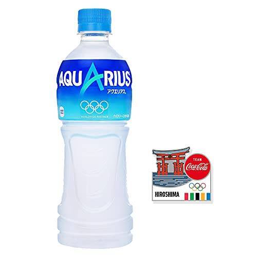 コカ・コーラ オリンピック聖火リレー 都道府県ピン付き (広島) アクエリアス エアーボトル 500mlPET ×24本