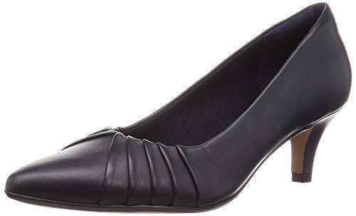 [クラークス] パンプス リンベールクラウン 本革 レディース ネイビーレザー